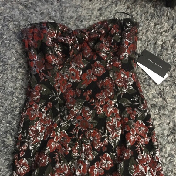 Zara jacquard dress size M - Picture 2 of 3